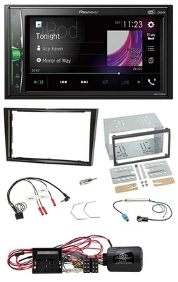 Pioneer 2DIN Lenkrad DAB USB Bluetooth Autoradio für Opel Corsa D Klavierlack 09 - Bild 1 von 4