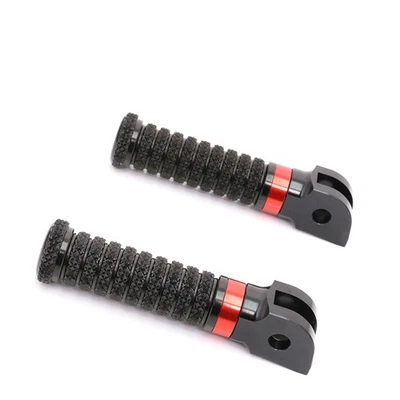 RRING Red Grip Front Foot Pegs For Harley Davidson Softail LOW RIDER 18-22 23 — 第 1/4 张图片