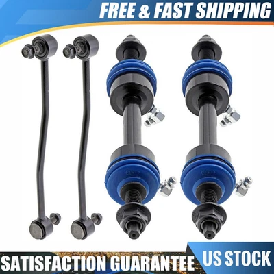 Kit de 4 enlaces de barra estabilizadora delantera trasera Mevotech para Ford F-250 Super Duty 2010 2011 2012 Foto 1 de 4