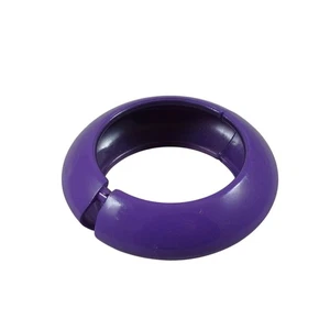 Brazalete Brazalete Vintage RY-8040 Púrpura con Bisagras, Grueso MOD Declaración Joyería - Imagen 1 de 5