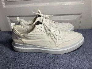 Cole Haan GrandPro Rally Canvas Court Cream White Shoes C34712 Mens Size 10M - Picture 1 of 10