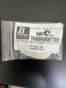 2er Pack Mr. C transparentes doppelseitiges maßgeschneidertes "B" Curve Tape 72 Stück Haarteil - Bild 1 von 2