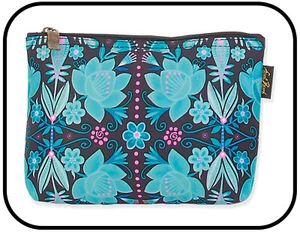 Bolso Muñequera Laurel Burch #8652B "Fiesta Floral" 8"x1"x5.5" Tela de Neopreno - Imagen 1 de 1