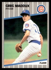 1989 Fleer #431 Greg Maddux Chicago Cubs