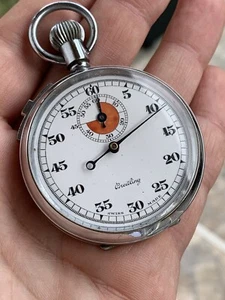 1950s Vintage Breitling Flyback Stopwatch Football Timer Swiss - Picture 1 of 12