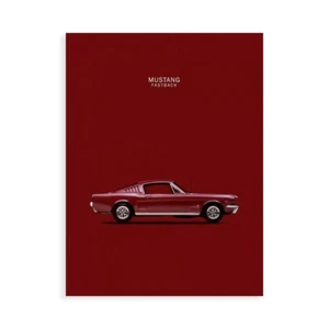 Impression Sur Toile Ou Papier Affiche Ou Cadre Rogan Mark Mustang FASTBACK 65 - Imagen 1 de 2
