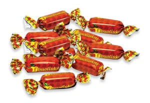 Dulces dulces de gelatina de manzana cubiertos de chocolate PERGALE OBUOLIUKAI 35 oz 1 kg - Imagen 1 de 6