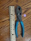 Channellock Slip Joint Pliers Wire Cutting Blue Grips USA