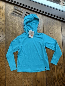 Patagonia Kids' Capilene Cool Silkweight Hoodie Subtidal Blue NWT Size XL (14) - Picture 1 of 6