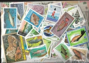 Briefmarken Motive Fische 700 verschiedene Fische+Wassertiere Marken - Bild 1 von 1