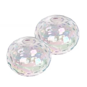 7" Glass Shade Replacement for E26 Pendant Lights, Colorful Hammered Globe La... - Picture 1 of 9