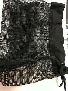 NYLON MESH GEAR BAG LARGE 12" X 17" BLACK PAIR (2 BAGS) - Picture 1 of 1