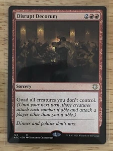 MTG - Disrupt Decorum 122 AFC - Rare NM (Free Shipping $5+) - Picture 1 of 2