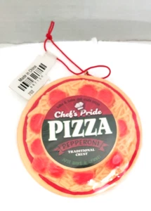 Chef's Pride Pizza Ornament Faux Food Christmas Decoupage  2023 - Picture 1 of 3
