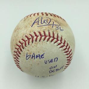 Aledmys Diaz Debut First Game Signed Game Used Baseball JSA + MLB Authentic 