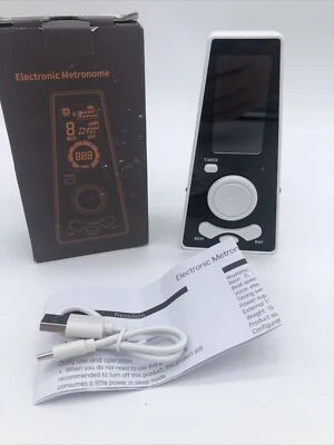 电子数字节拍器音乐家钢琴吉他小提琴乐器白色 — 第 1/4 张图片