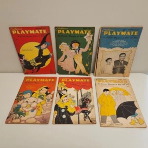 Vtg 1960 Children’s Playmate Magazine Paperback January-June + October Halloween - Picture 1 of 7