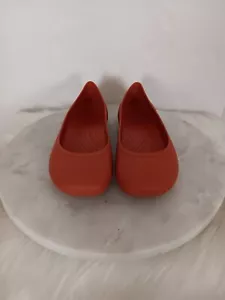 Scarpe basse Crocs donna taglia 7 slip on arancione bruciato - Foto 1 di 13