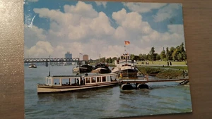 Postkarte Manheim an der Rheinpromenade 18.01.1963 gelaufen - Bild 1 von 7