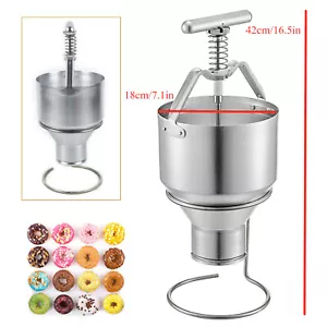 Donut Depositor Donut Dropper Hopper 5L Manual Donut Dispenser with Stand Holder - Picture 1 of 12