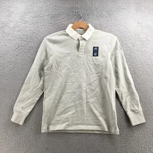 Adidas Long Sleeve Polo Shirt Men M Gray Long Sleeve Collared Casual Classic NEW - Picture 1 of 16