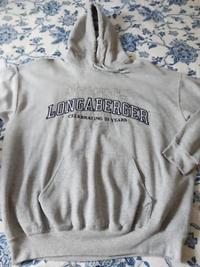 LONGABERGER Women’s Hoodie Gray Oversized XL-Baskets-Celebrating 35 Years - Imagen 1 de 8