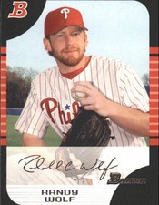 2005 Bowman Philadelphia Phillies Baseball Card #112 Randy Wolf