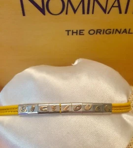 Nomination Bracciale Originale Pelle Giallo Saint Tropez “Big Love” Acciaio/Oro - Foto 1 di 3