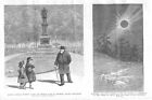 Eclipse totale du soleil, 1er janvier - Promenade matinale du général Harrison - 1889