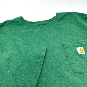 Camisa Carhartt Para Hombres 3XL XXXL Verde Bolsillo Cuello Redondo Manga Corta Ropa de Trabajo Camiseta - Imagen 1 de 7