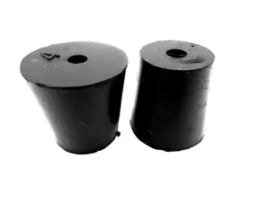 Bottle Jug Tube Rubber Plug #4 Rubber Stopper 1 Hole, Plugs 13/16" Thru 1" Holes - Picture 1 of 11