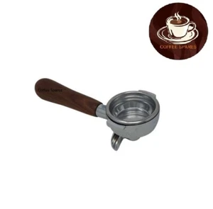2 cup PORTAFILTER with WALNUT Handle - Picture 1 of 2