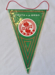 Fruta Brno company Pennant vintage Czechoslovakian Czech advertising logo banner - Picture 1 of 9