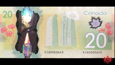 2012 Bank Of Canada $20 Low Serial Number FZB0000645 - EF -