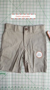 Uniform Shorts Adjustable Bermuda Shorts Khaki Tan Child 6 - Picture 1 of 1