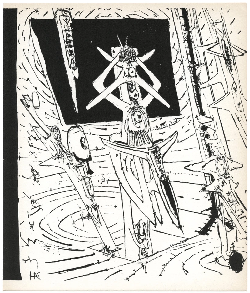 Roberto Sebastian Matta - Litografía original 1947 Foto 1 de 1