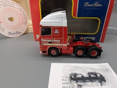 Modellautos 1:50 Corgi CC13208 DAF XF Space Cab Prestons of Potto LKW in OVP - Bild 1 von 4
