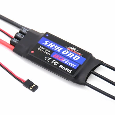 Skylord ESC 80A Switch UBEC 5V/5A for R/C Plane Helicopter speed controller - Image 1 of 4