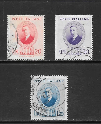 ITALIA SCOTT 397 - JUEGO USADO 399 - EDICIÓN MARCONI 1938 Foto 1 de 2