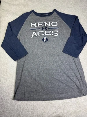 Camiseta de béisbol Reno Aces adulto XL logotipo MiLB Under Armour 3/4 2017 Heat Gear Foto 1 de 4