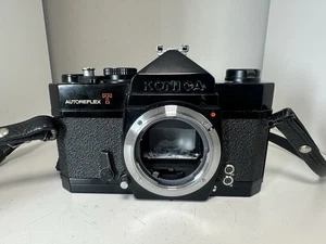 Konica Autoreflex T SLR Film Camera Body Black - SOLD AS IS - SEE VIDEO - Picture 1 of 10