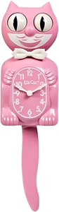 Kit-Cat Klock® Kit Satin Rose Édition Limitée - Horloge Chat Rétro Iconique avec Movi - Photo 1/4