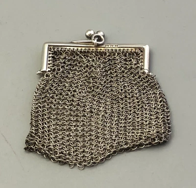 Bolsa de moedas de prata antiga Londres 1922 22g BZX - Imagem 1 de 4