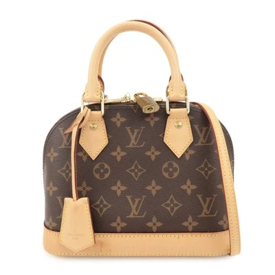 Auth Louis Vuitton Monogram Alma BB 2Way Hand Bag Shoulder Bag M53152 Used F/S - Image 1 of 4