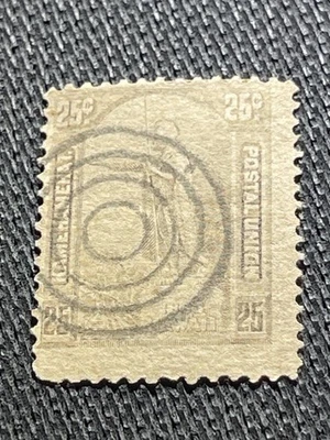 ANTIQUE HAWAII STAMP SCOTT #47 Statue of King Kamehameha I Used Bullseye Cancel - Image 1 of 2