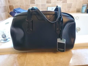 RALPH LAUREN Vintage vinyl Boston Speedy Doctor Bag Purse - Picture 1 of 4