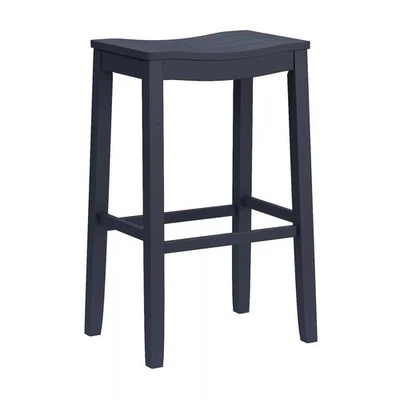 Hillsdale Furniture Fiddler 24 in. Navy Blue Wood Backless Counter Stool *NEW* - Image 1 of 4