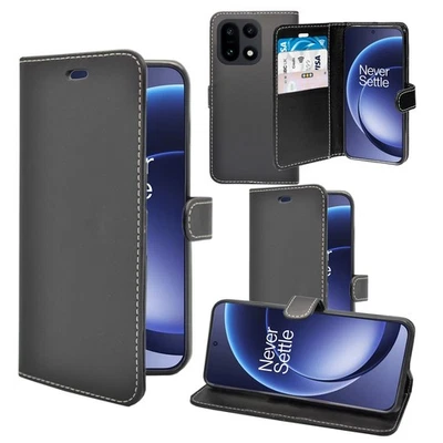 For OnePlus 15 Phone Case Wallet Flip PU Leather Cover Card Holder And Stand - Image 1 of 4