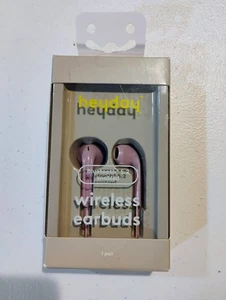 Wireless Bluetooth 5.2 Enabled Earbuds heyday Lavender Mic Remote Rechargeable - Picture 1 of 3