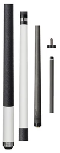 Bull Carbon LD15 Carbon Fiber Matte White Pool Cue – Uni-Loc - 12.25mm Kamui Tip - Picture 1 of 2